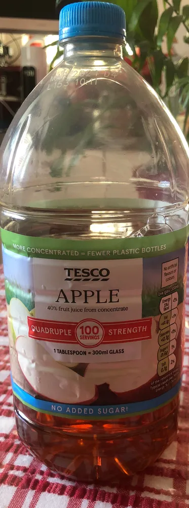 Apple 40% fruit juice from concentrate