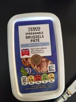 TESCO SPREADABLE BRUSSELS PÂTÉ BRITISH PORK BRITIS