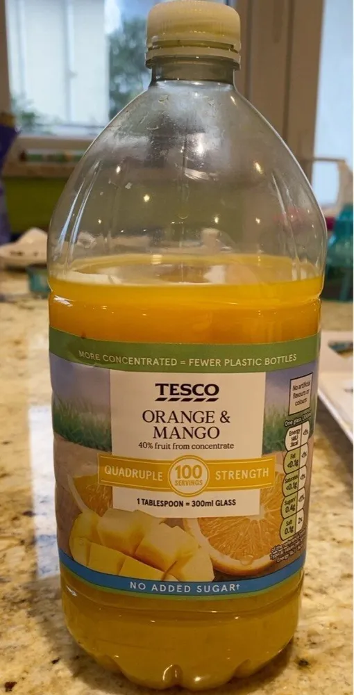Orange and mango squash