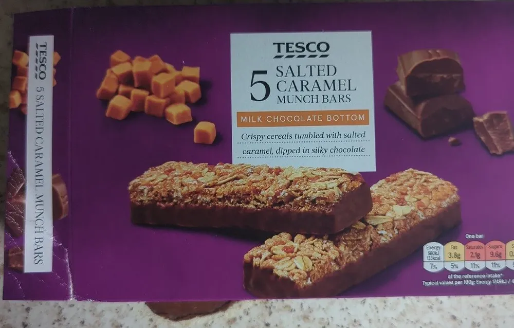 Salted Caramel Munch Bars
