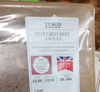 Peppered Beef 4 Slices