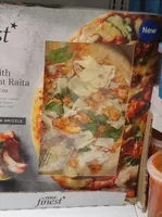 Lime and mint raita pizza