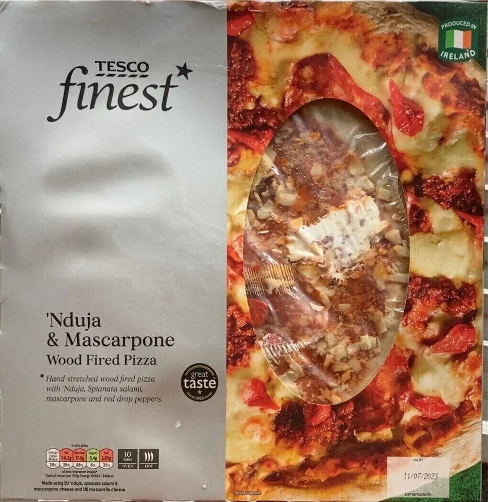 ‘Nduja & Mascarpone wood fired pizza
