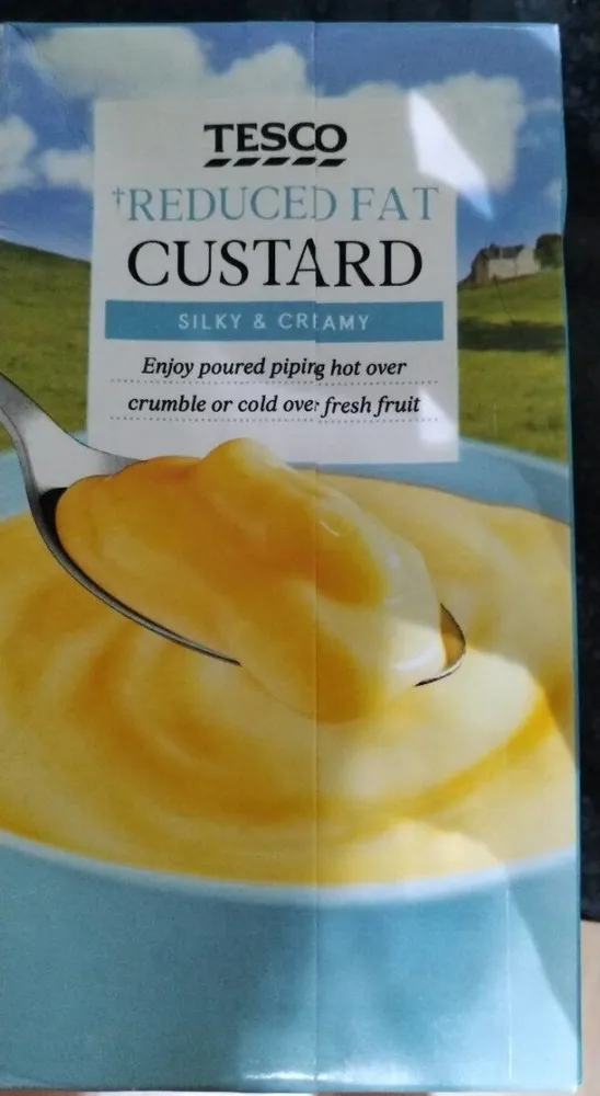 Tesco reduced fat custard