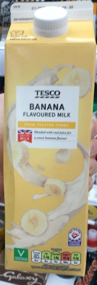 Banana flavoured milk