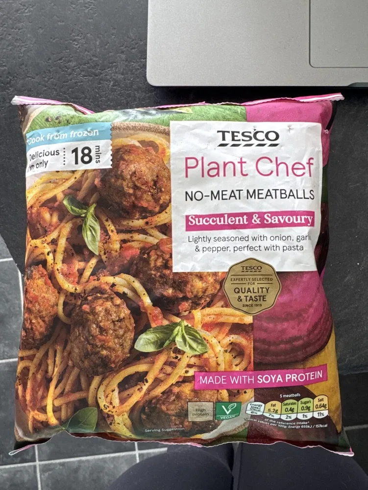 No-beef meatballs