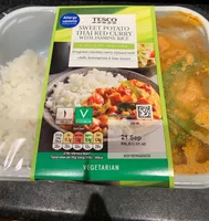 sweet potato Thai red curry with jasmine rice