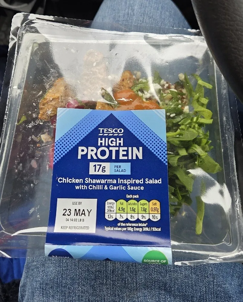 High Protein Chicken Shwarma inspired salad