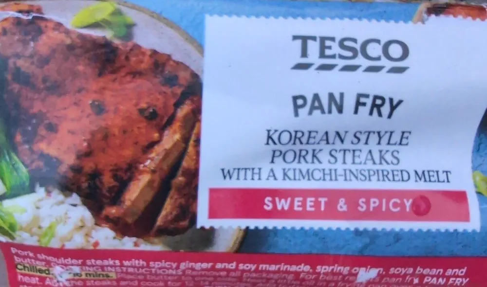 Pork Steaks with a Kimchi-Inspired Meli