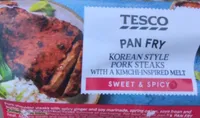 Pork Steaks with a Kimchi-Inspired Meli
