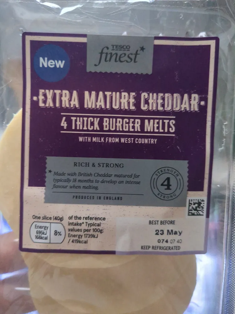 Extra Mature Cheddar Burger Melts