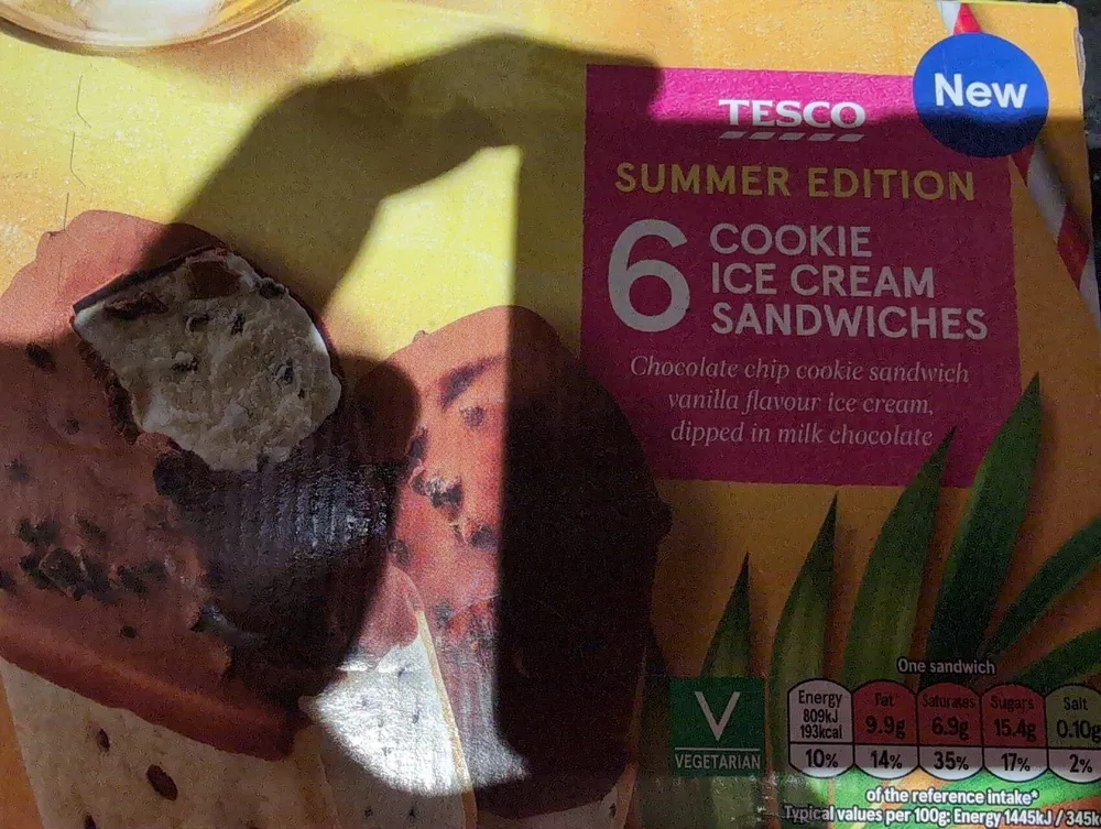 Cookie Ice Cream Sandwiches