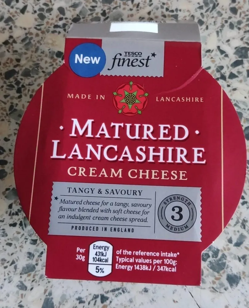Matured Lancashire cream cheese