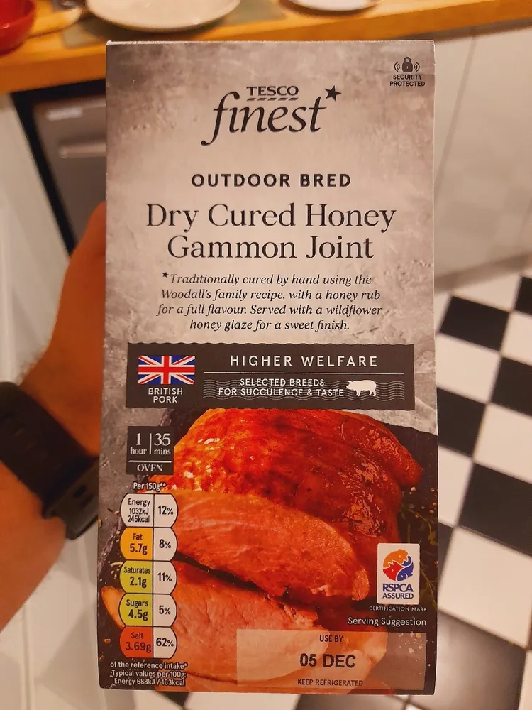 Outdoor Bred Dry Cured Honey Gammon Joint