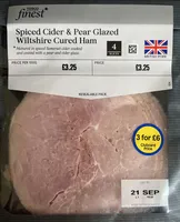 Spiced Cider & Pear Glazed Wiltshire Cured Ham