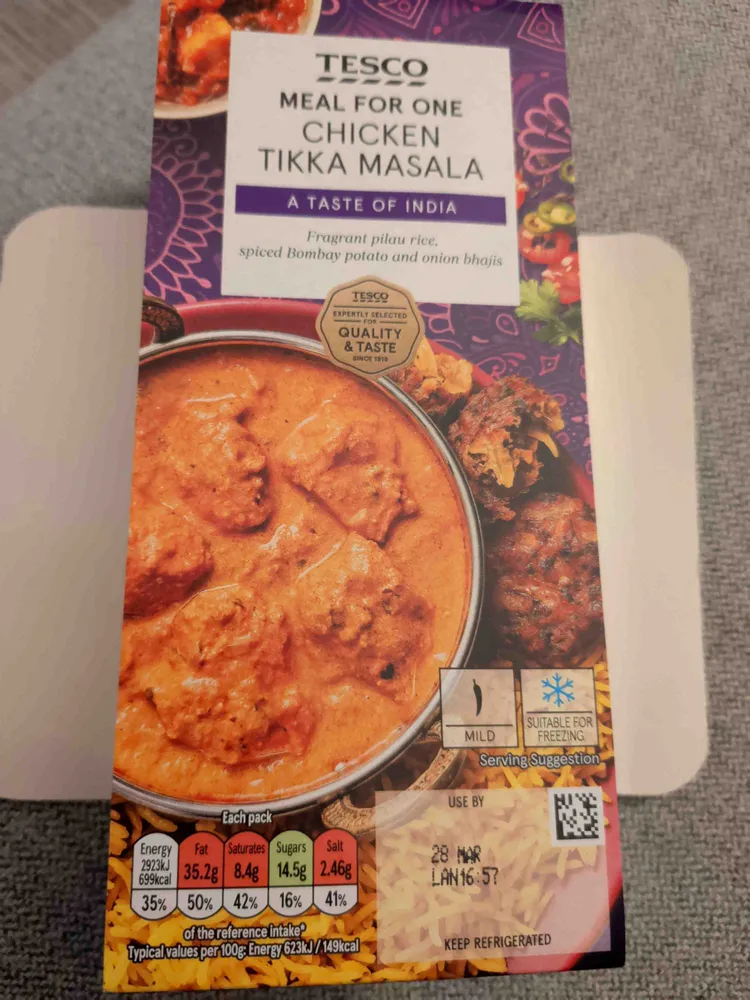 Chicken Tikka Masala Meal For One