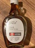 Dark maple syrup