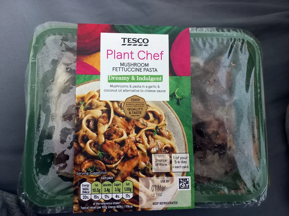 Plant Chef Mushroom fettucine pasta