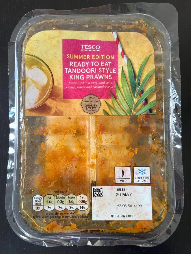 Tandoori Style King Prawns