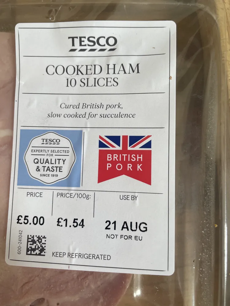Cooked Ham 10 Slices