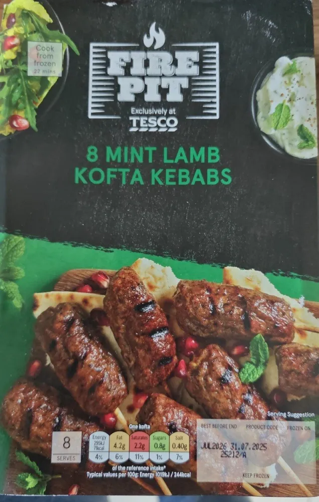 Mint Lamb Kofta Kebabs