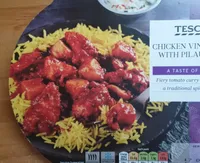 Chicken vindaloo with pilau rice
