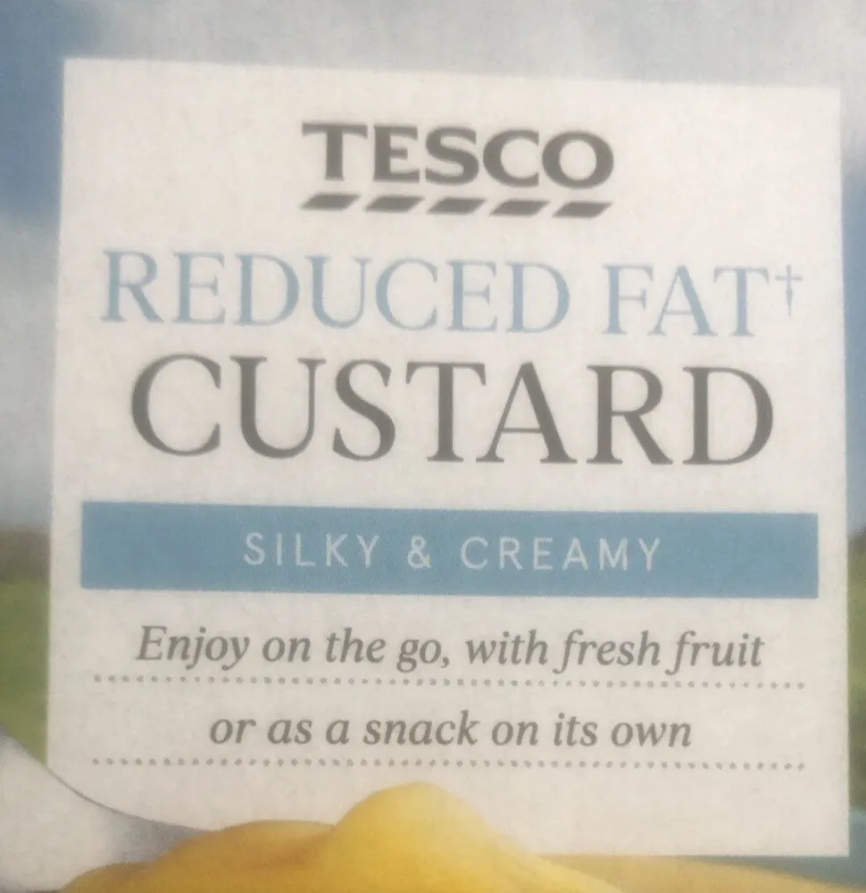 Reduced fat custard