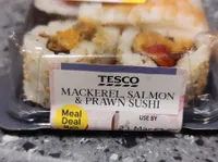 Mackerel, Salmon & Prawn Sushi