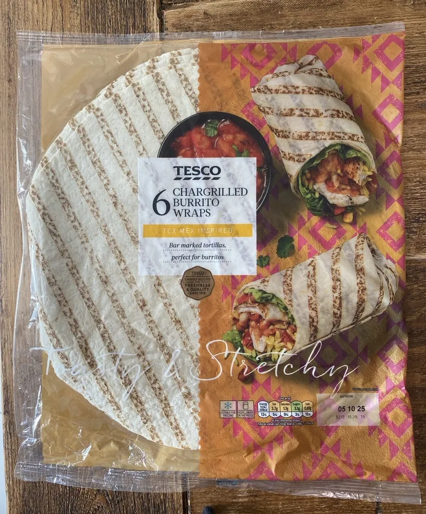 Chargrilled Plain Tortilla Wraps