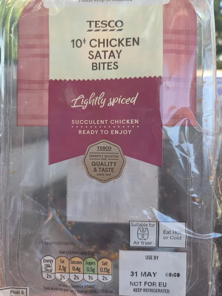 10 Chicken Satay Bites