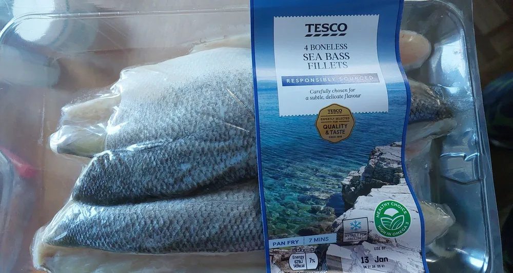Boneless sea bass fillets