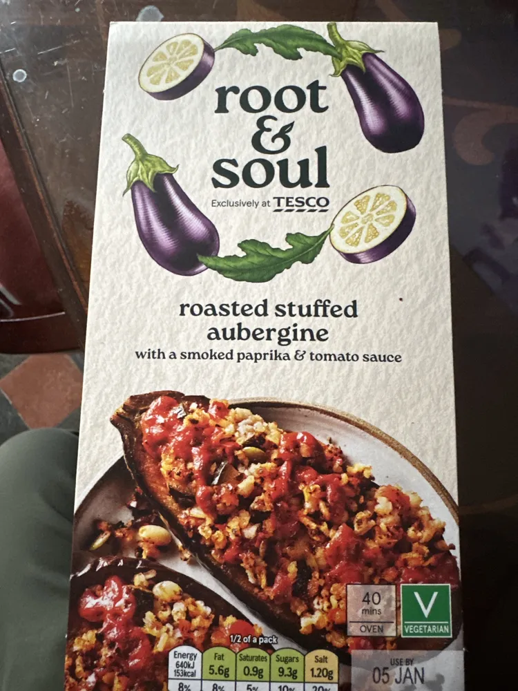 Roasted Stuffed Aubergine