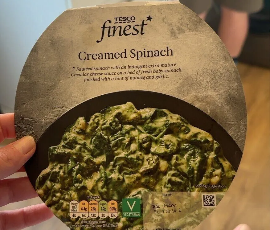 Creamed spinach
