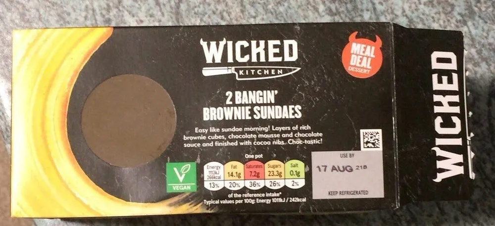 2 bangin’ brownie Sundaes