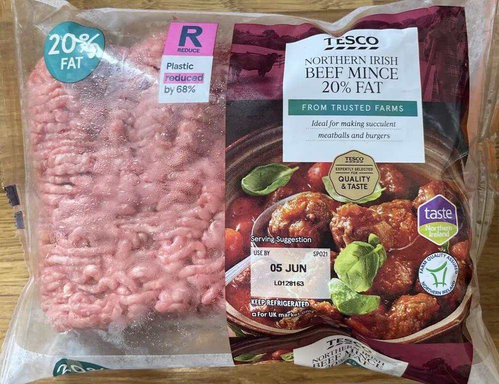 Northern Irish Beef Mince 20% Fat