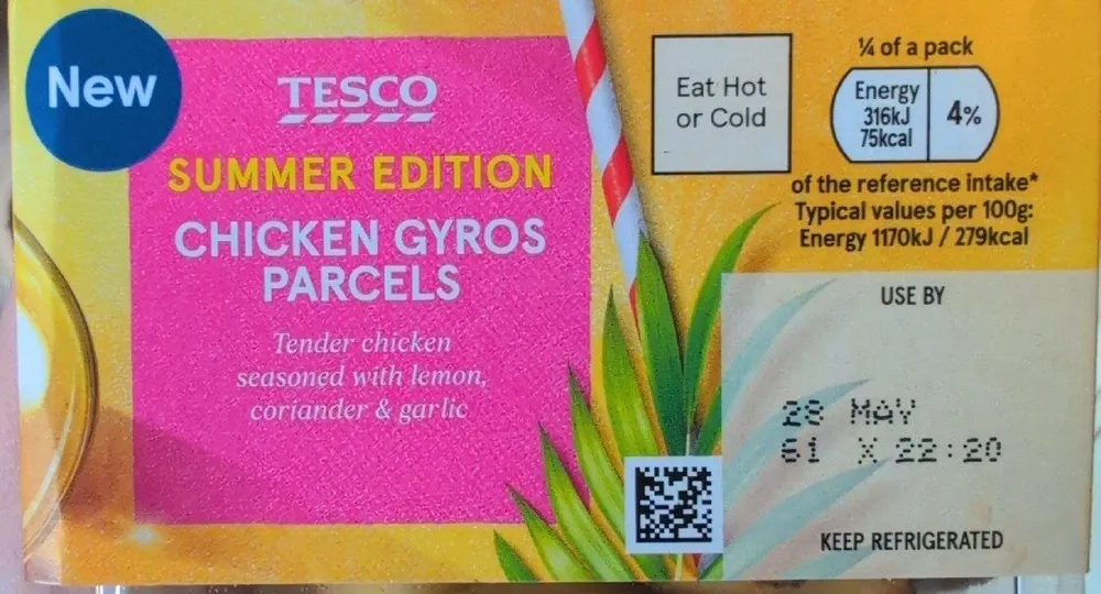 Summer Edition Chicken Gyros Parcels