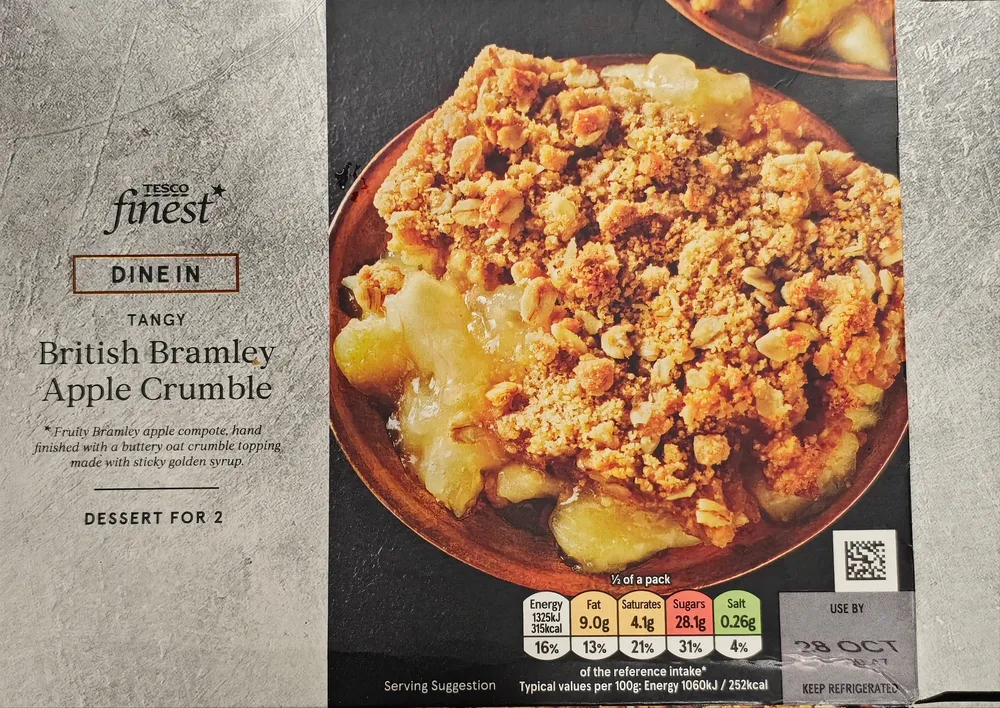 Bramley Apple Crumble
