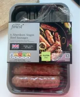 6 aberdeen angus beef sausages