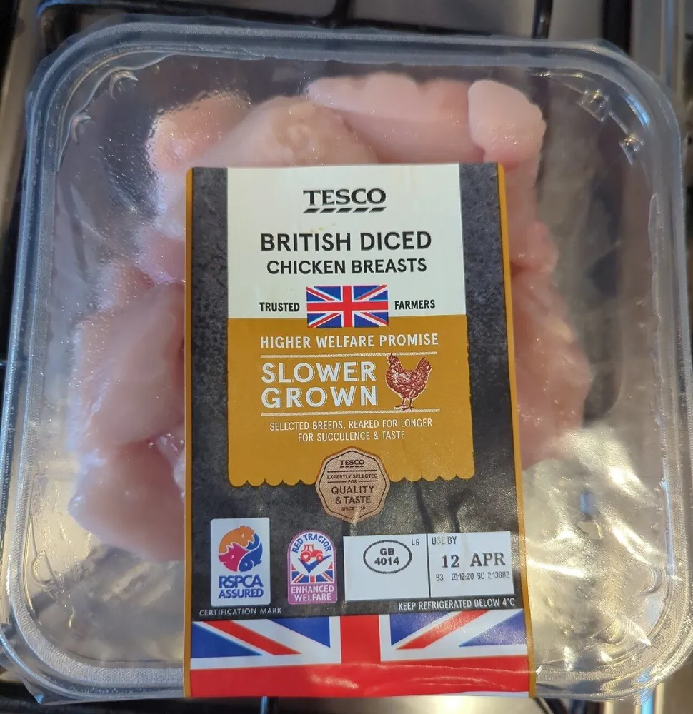 Slower Grown Diced Chicken