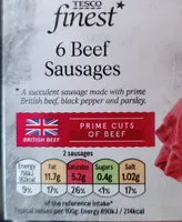 Tesco Finest Beef Sausages