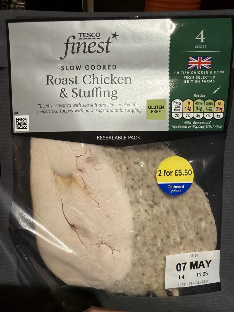 Roast Chicken Breast with Pork, Sage & Onion Stuffing