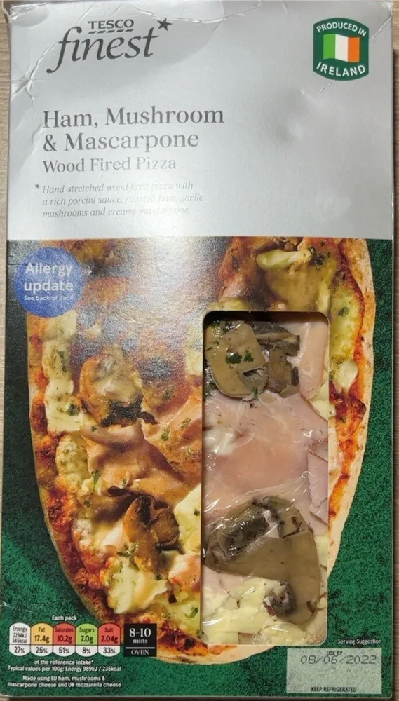 Pizza Ham, Mushroom & Mascarpone
