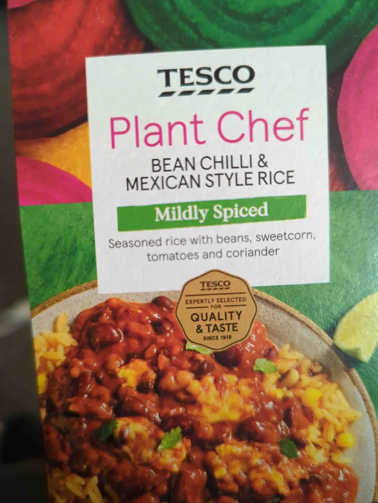 bean chilli and rice