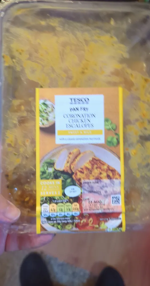 COOKS IN MINS SERVES 2 TESCO PAN FRY CORONATION CH