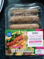 Caramelised onion meat free bangers