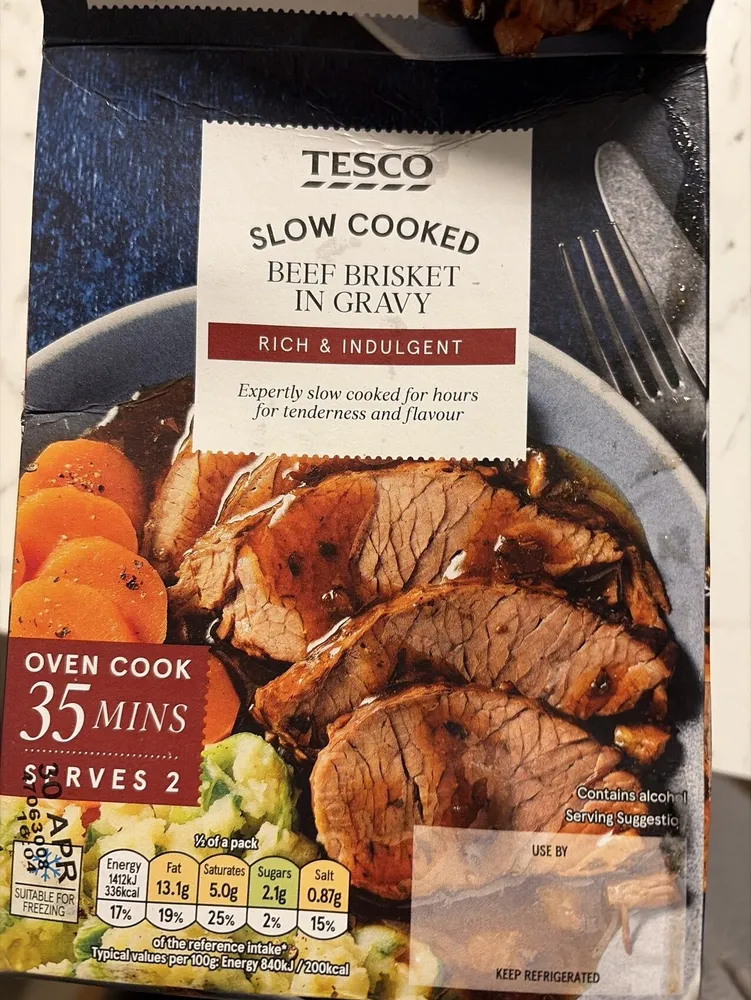 Slow Cooked Beef Brisket In Gravy