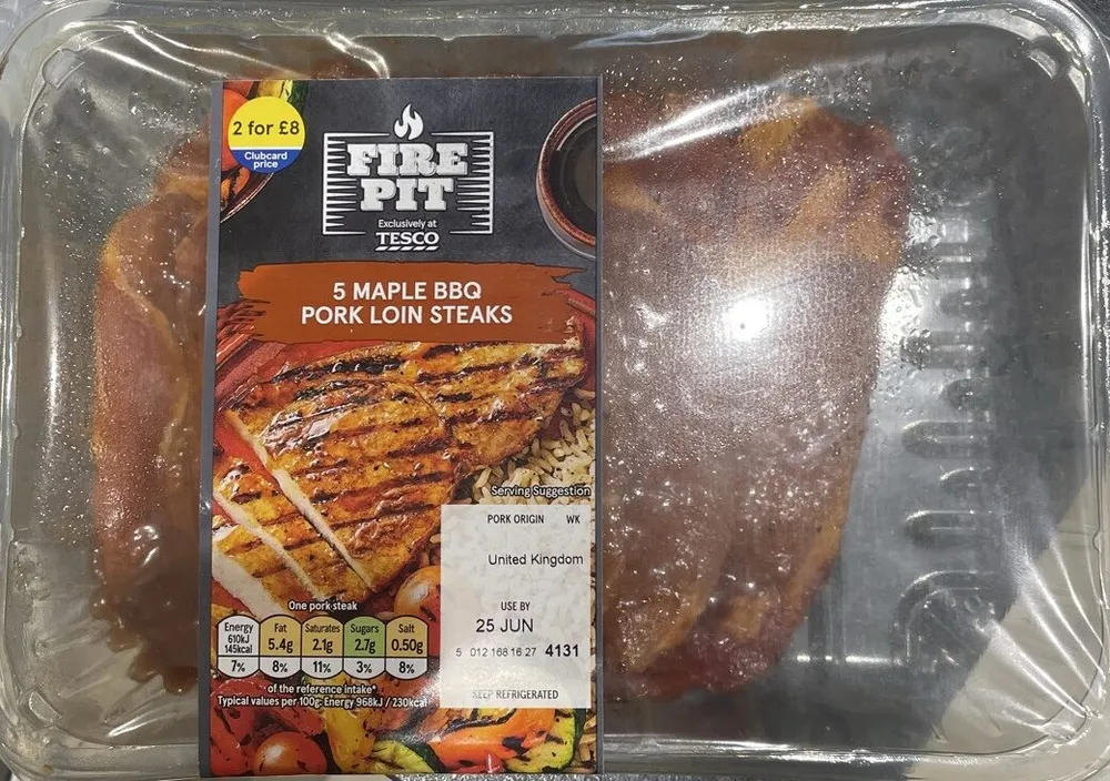 5 Maple BBQ Pork Loin Steaks