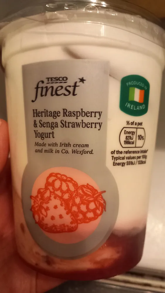 Heritage Raspberry And Senga Strawberry Yogurt