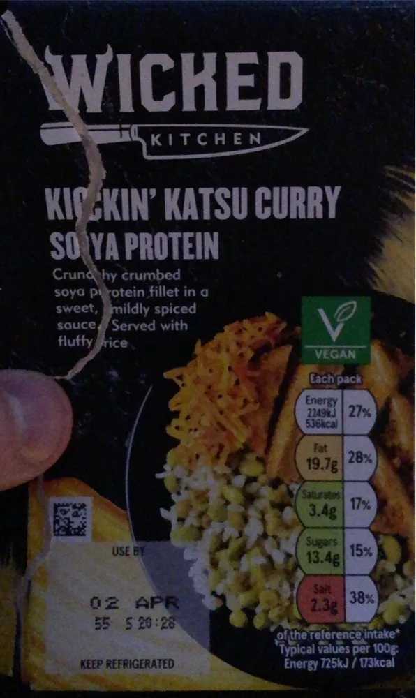 Kickin’ Katsu Curry soya protein