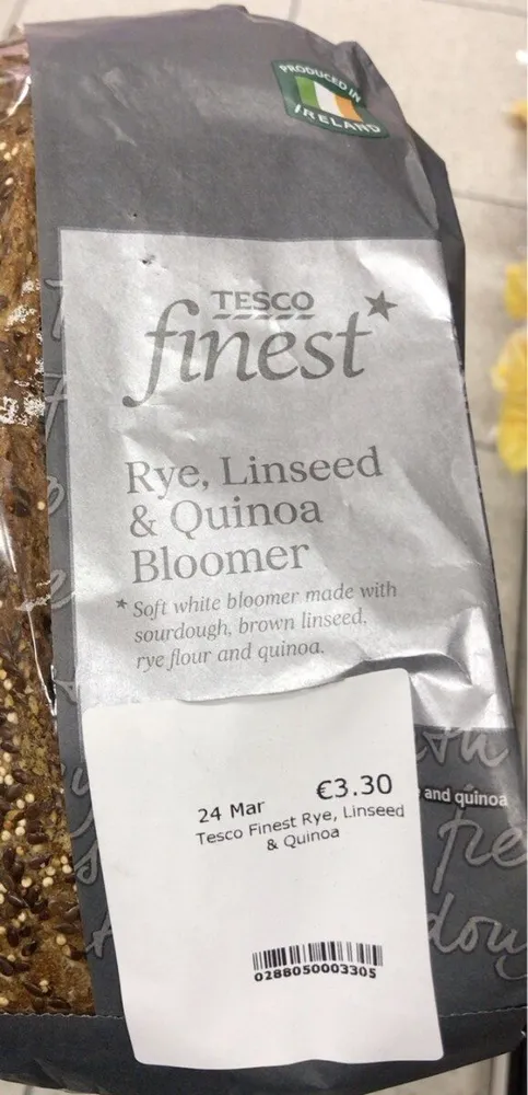 Rye, linseed, quinoa bloomer